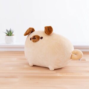 Tan and Brown Plush Dog Toy with Floppy Ears